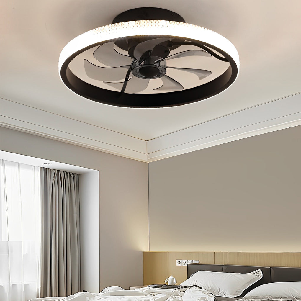WINDSOR WHISPER MODERN BLADELESS CEILING FAN WITH REMOTE CONTROL