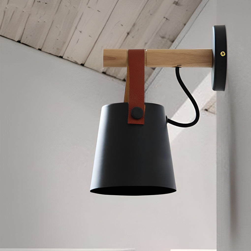 WINTHORPE WOOD AND METAL NORDIC WALL LANTERN
