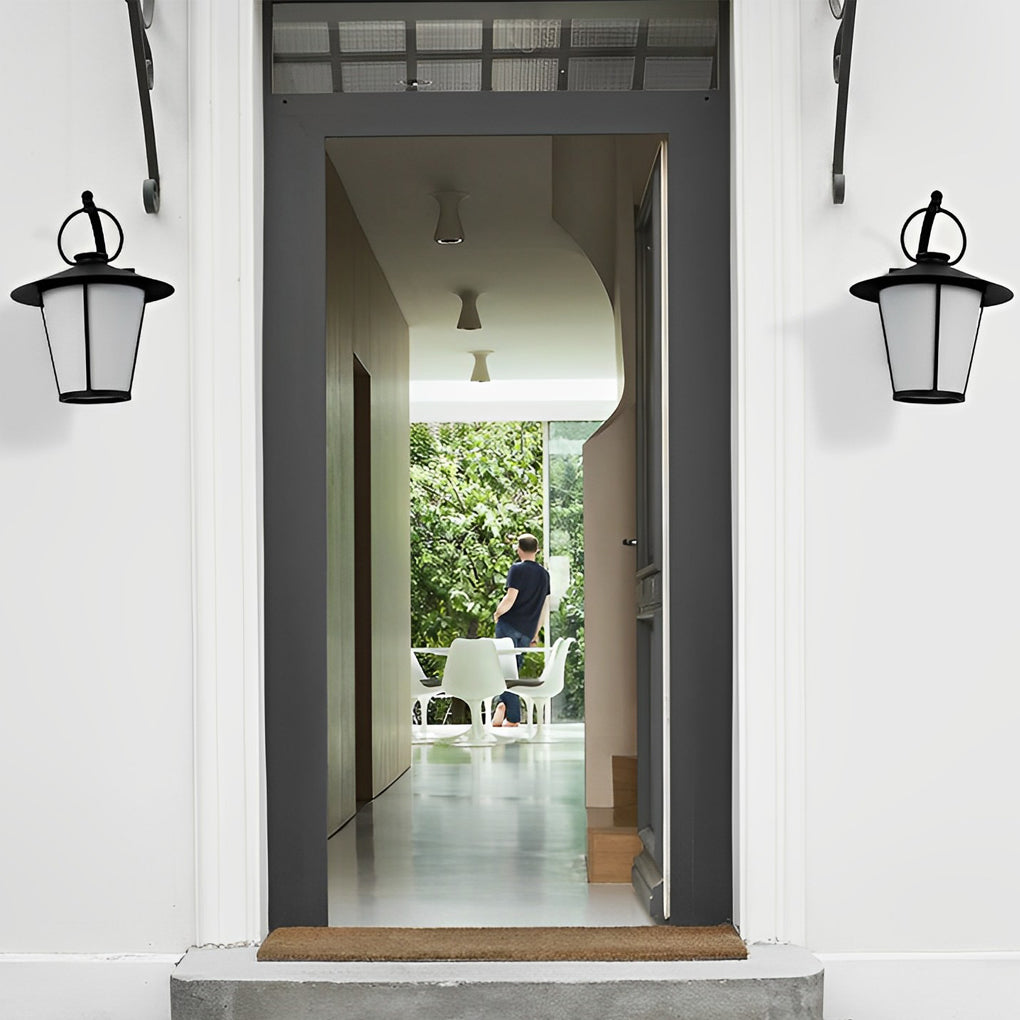 WINDSOR FROSTED OPAL OUTDOOR WALL SCONCE