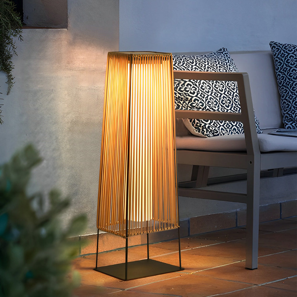 BRAMBLETON RUBBERIZED SOLAR-POWERED OUTDOOR LANTERN