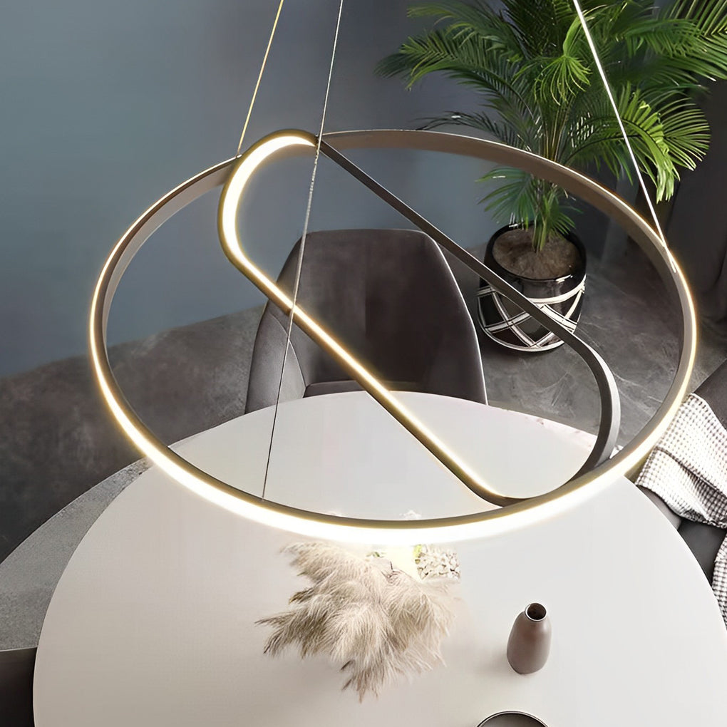 RAVENHURST ADJUSTABLE OVAL LED CHANDELIER WITH DIMMING FUNCTION