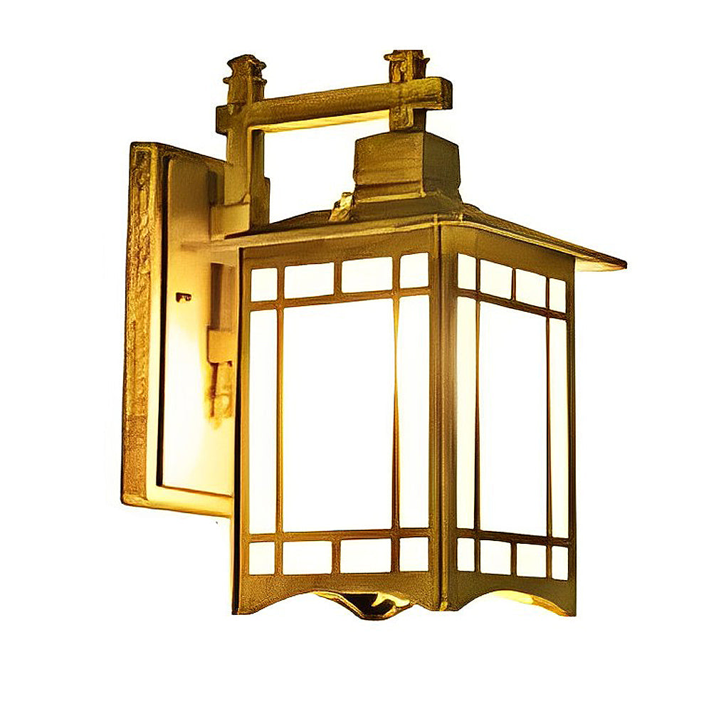 WINTHORPE VINTAGE SOLAR WALL LANTERN WITH REMOTE CONTROL
