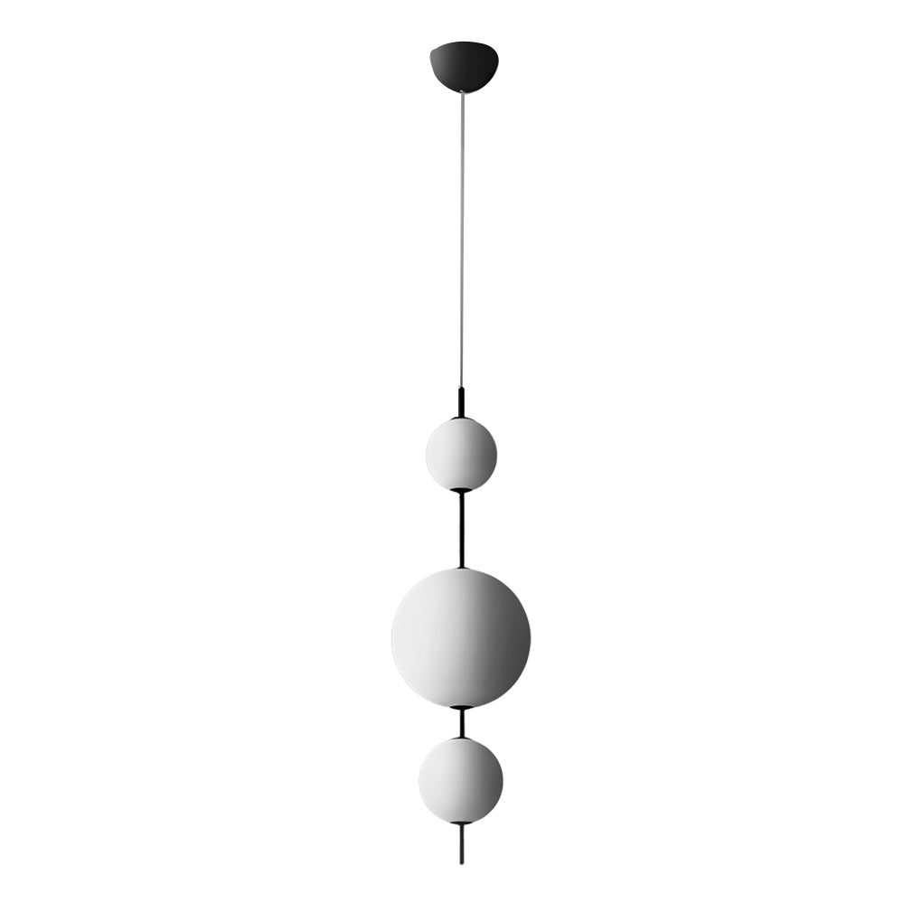 WINTHORPE BUBBLE GLASS PENDANT LIGHTING WITH IRON FRAME