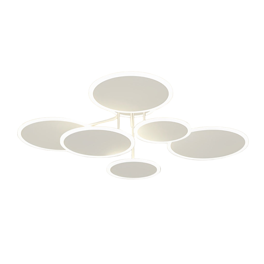 WINSLOW TRIO DIMMERED LED CIRCULAR CEILING LUMINAIRE"  
2. "LAVERTON THREE-TIERED LED ROUND LIGHTING FIXTURE"  
3. "HARTFIELD MATTE WHITE LED TRILOGY CEILING ILLUMINATOR"  
4. "CAVENDISH MODERNIST ROUND DIMMABLE CEILING LIGHT"  
5. "FENWICK TRIPLE ADJUSTA
