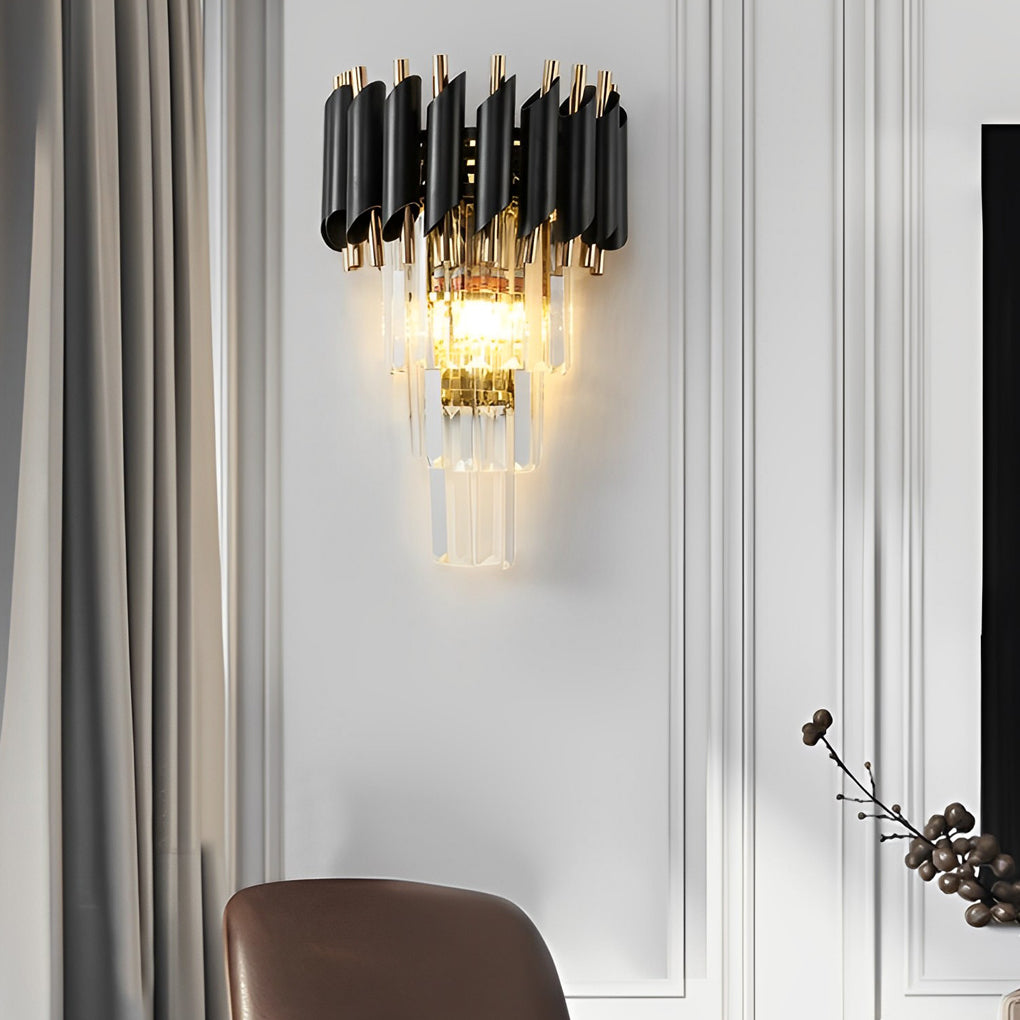 WINTHROP CRYSTAL EMBRACE MODERN WALL LANTERN