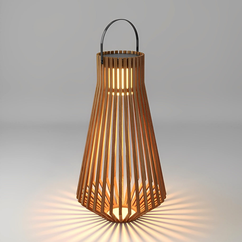 WINDSOR WOODEN SOLAR GARDEN ILLUMINATORS WITH ADJUSTABLE HEIGHT