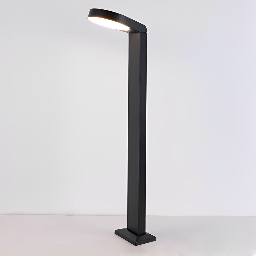 WINDSOR BLACK ALUMINUM GARDEN BEACON, MODERN LED OUTDOOR ILLUMINATION