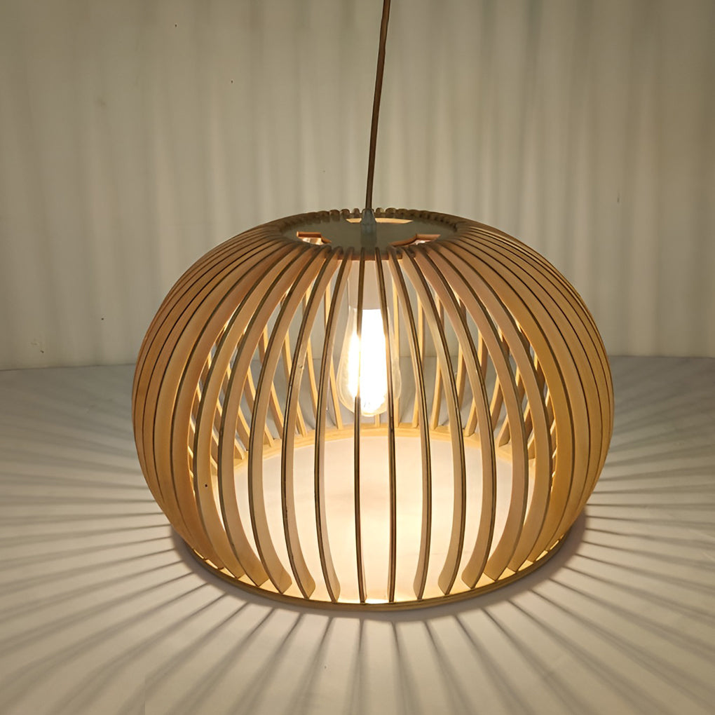WINCHESTER WOODEN SEMI-CIRCLE PENDANT LIGHT