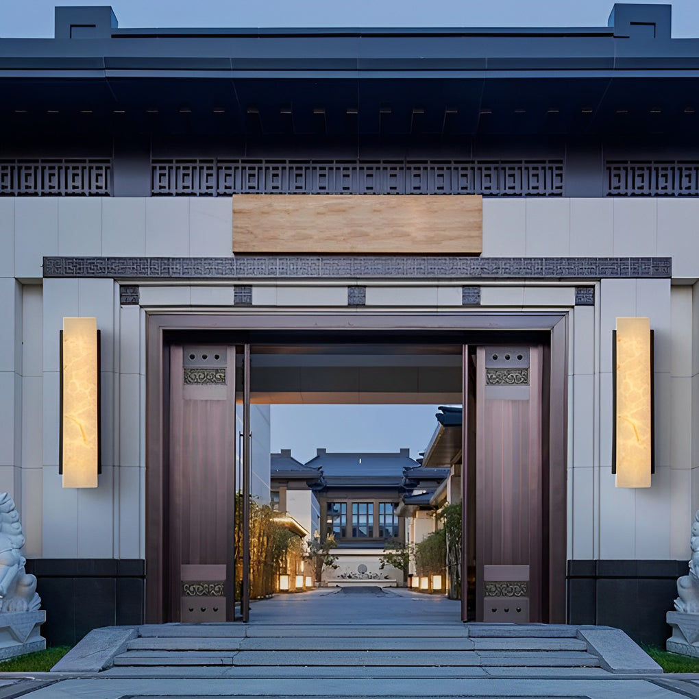 WHITECREST RECTANGULAR METAL OUTDOOR WALL LANTERN WITH LED ILLUMINATION