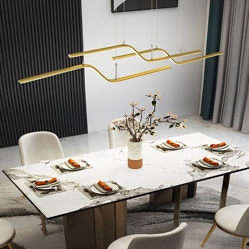 WINDSOR ZIGZAG REMOTE-CONTROLLED DIMMABLE NORDIC CHANDELIER