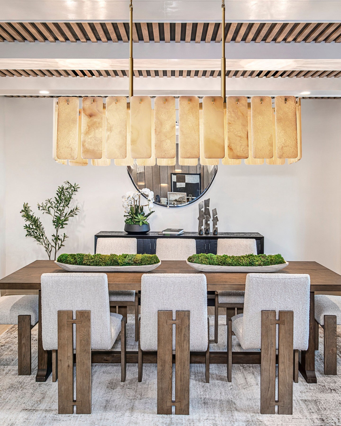 VITTORIA ONYX RECTANGULAR CEILING CHANDELIER