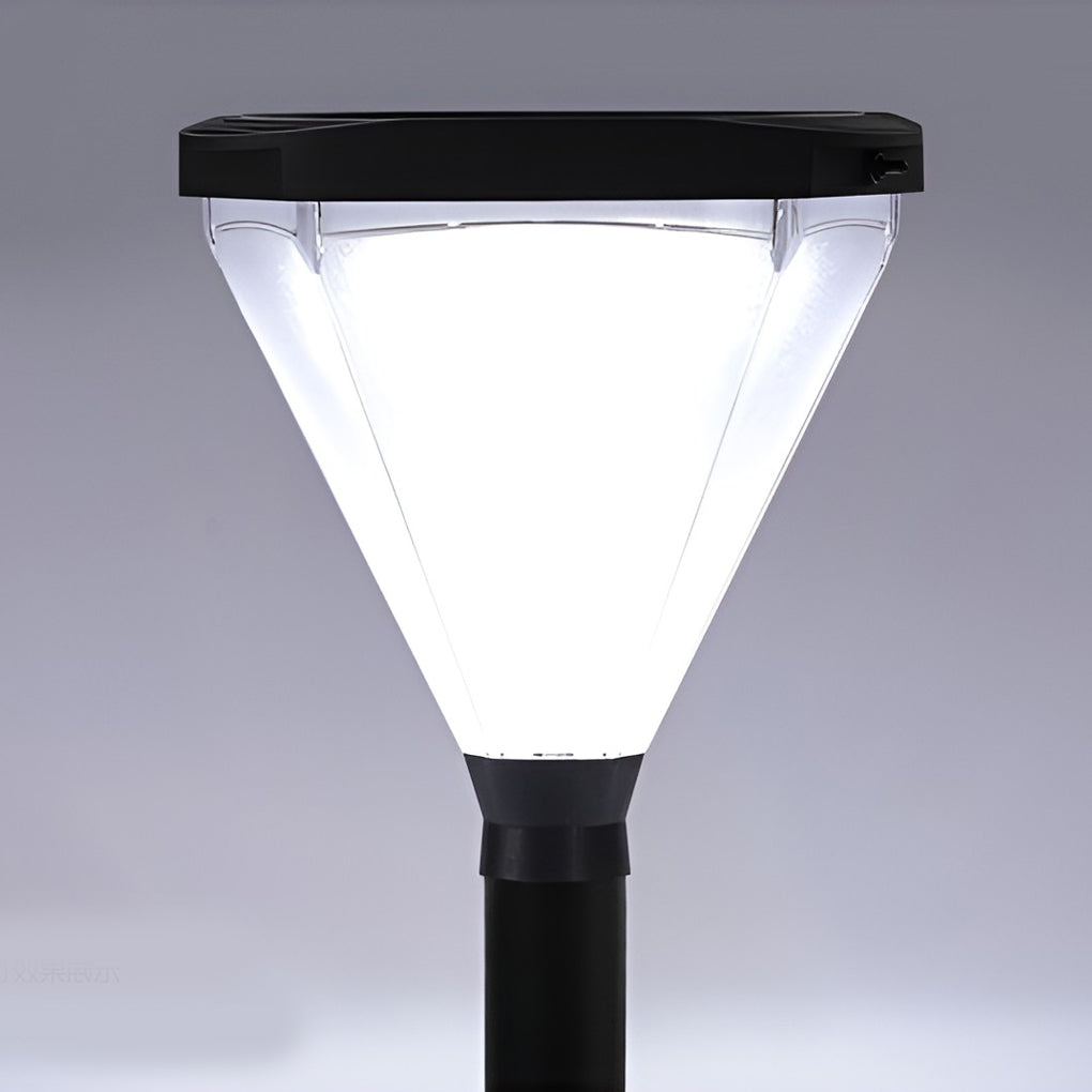 WINDSOR SOLAR TAPERED GLOW PATH LANTERN - Contemporary LED Outdoor Illumination