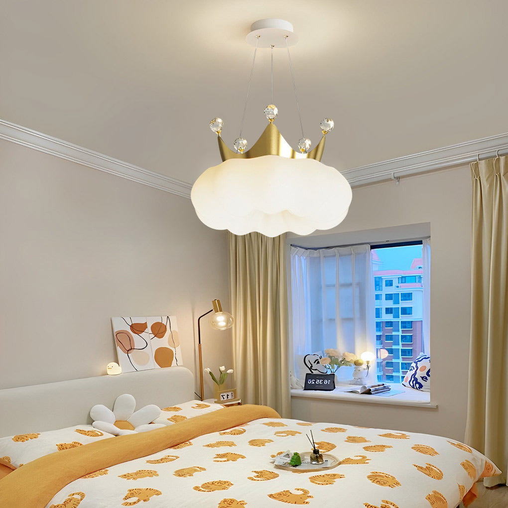 FENWICK CLOUD CRYSTAL LED CHANDELIER WITH DIMMABLE TRIPLE LIGHTING