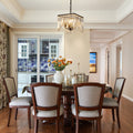 WINDSOR CRYSTAL TRIMMED LED TRIPLE DIMMER CHANDELIER