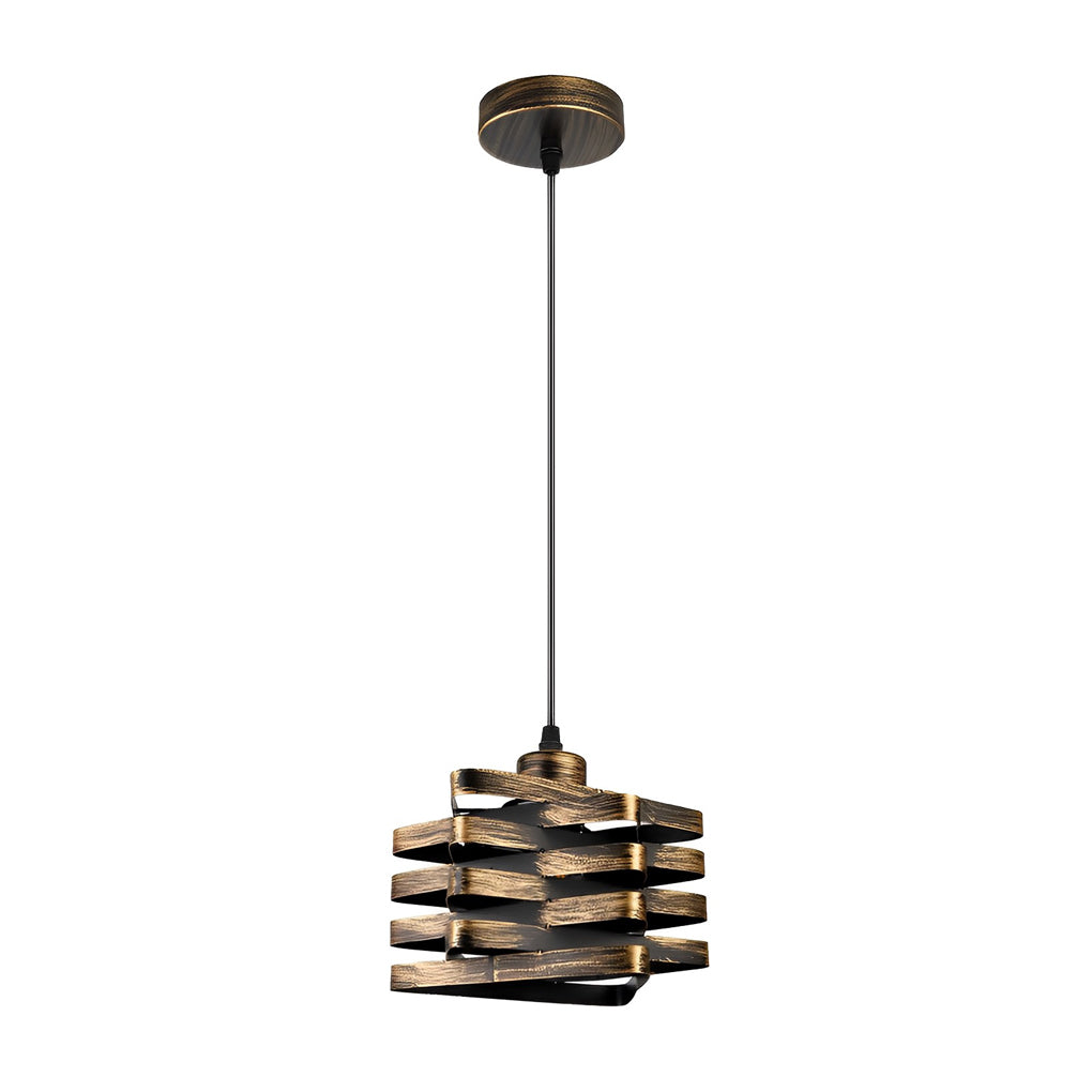 BRAMBLETON WOVEN IRON HANGING LANTERN