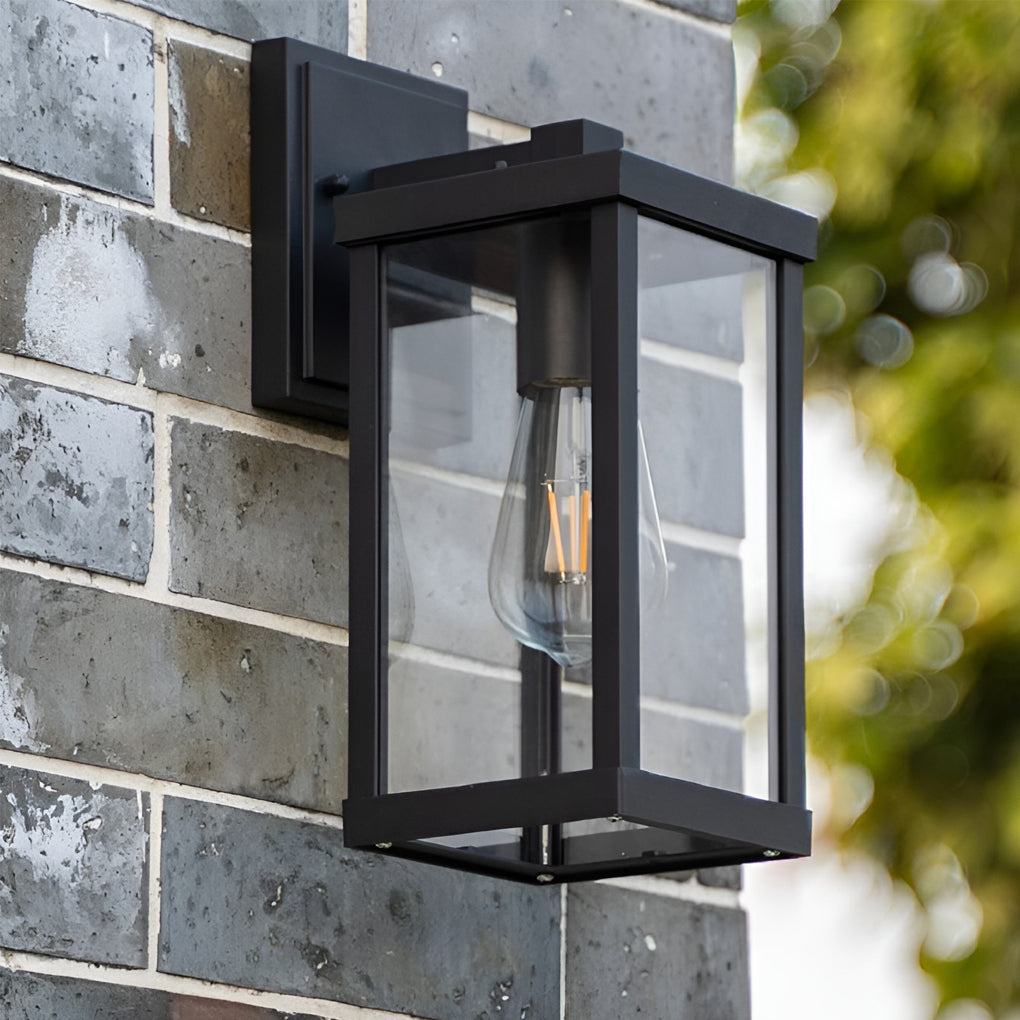 RAVENWOOD RECTANGULAR GLASS OUTDOOR APPLIQUE LIGHTING