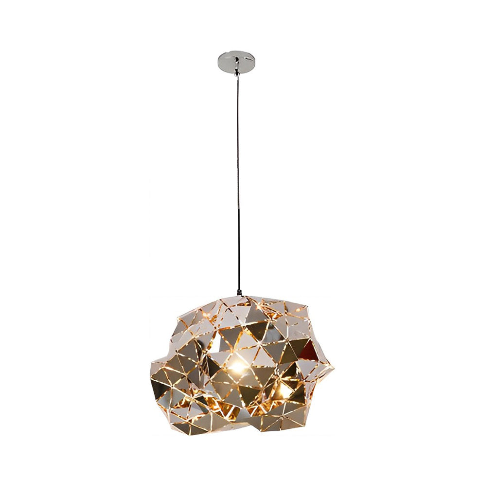 WINTHORPE STAINLESS STEEL SCULPTURAL HANGING LIGHT
