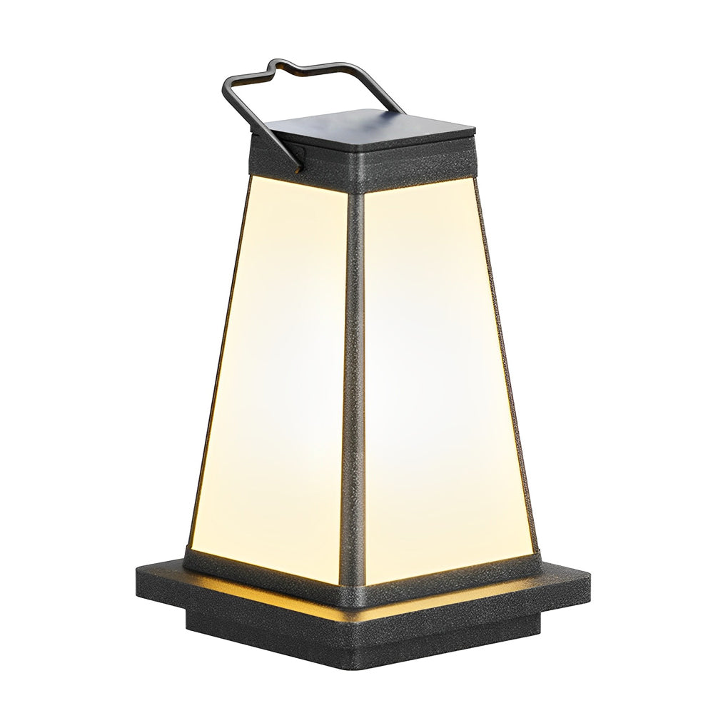 BRIDGEMAN SQUARE SOLAR LANTERN WITH WATERPROOF LED LIGHTING