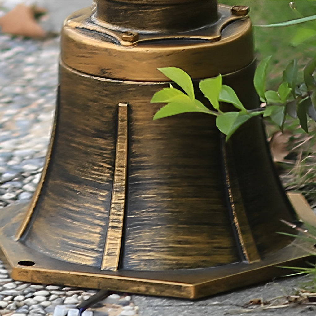 BRAMBLETON GILDED PATHWAY ILLUMINATOR - European-Inspired Outdoor Lawn Beacon