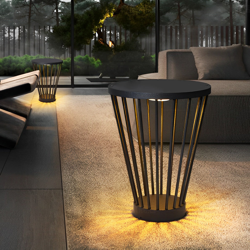 CHARLESTON HARBOR OUTDOOR LED LAMP WITH INTEGRATED TABLE