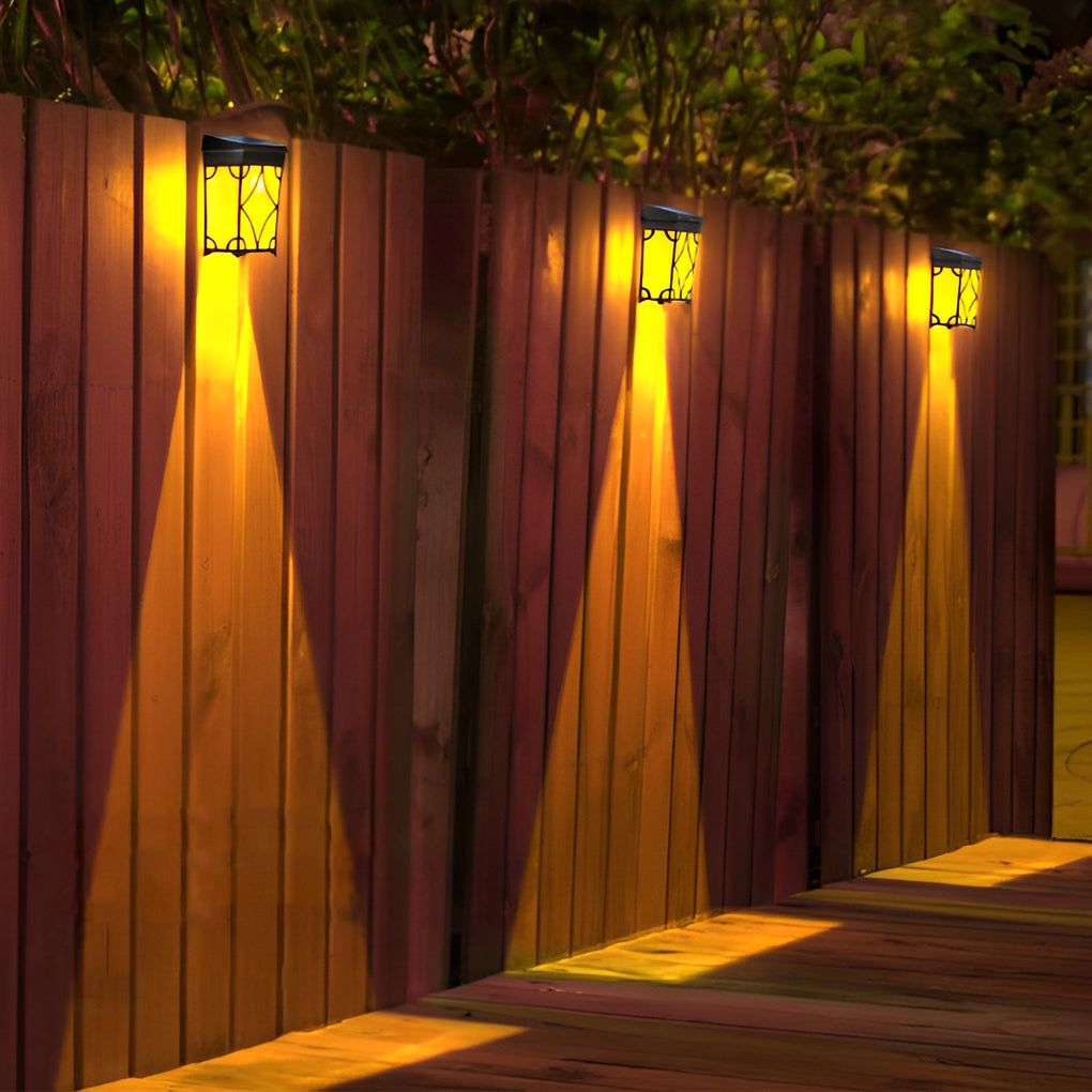 WINDERMERE SOLAR ILLUMINATION WALL SCONCE WITH MOTION DETECTION"  
2. "HARTLEPOOL RGB SOLAR-POWERED MOTION-ACTIVATED WALL LIGHTS