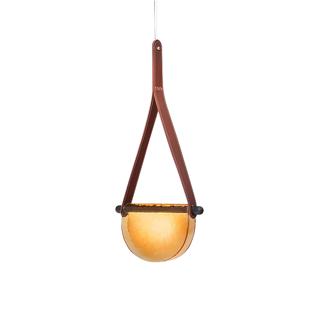 VANDERBILT SEMICIRCULAR GLASS RIBBON CHANDELIER