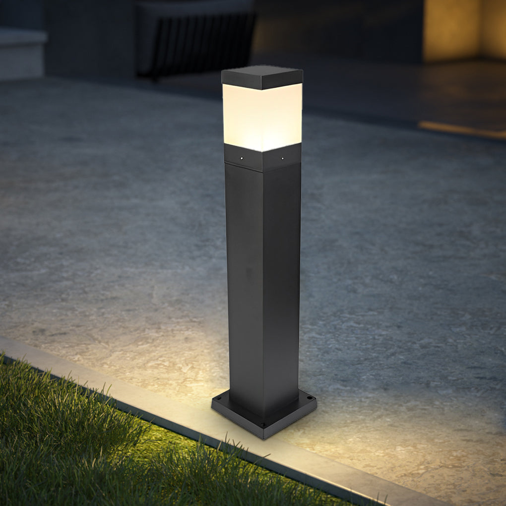 ALDERSON MODERN SQUARE LED OUTDOOR BOLLARD LIGHTING FOR SOPHISTICATED EXTERIORS