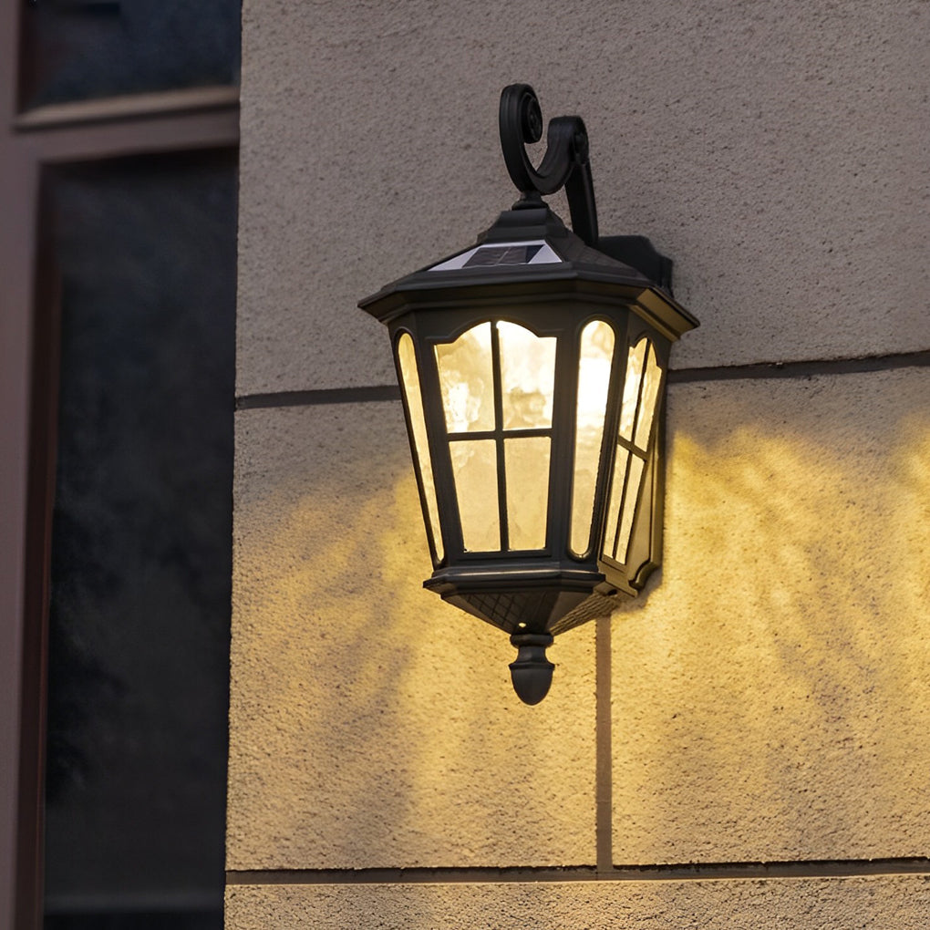 WHITBY SOLAR-POWERED ALUMINUM WALL SCONCE WITH WATER-RESISTANT LED LIGHTING