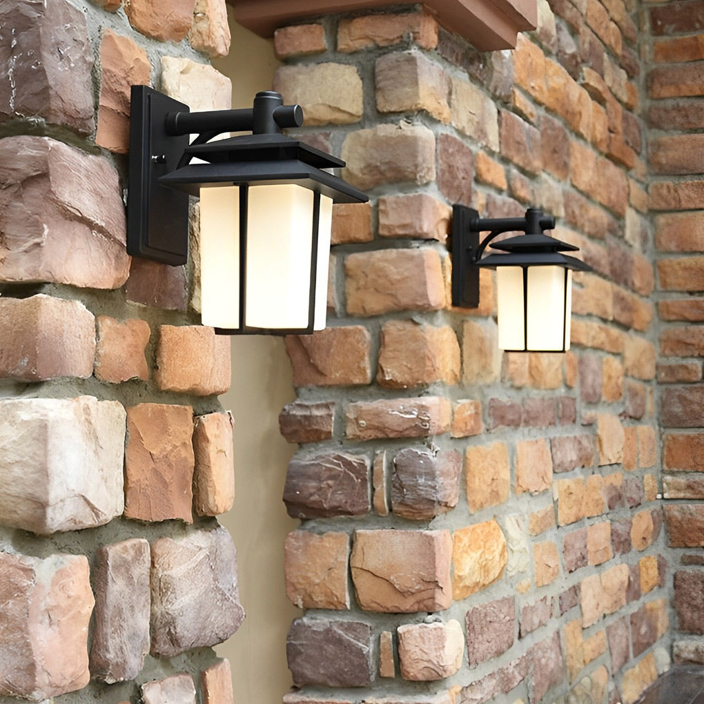 WINDSOR GLASS ENCASED OUTDOOR WALL LANTERN