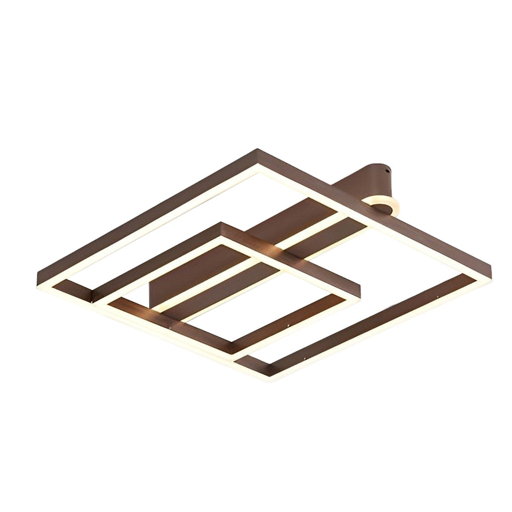 WHITBY METAL QUAD FRAME LED CEILING LANTERN