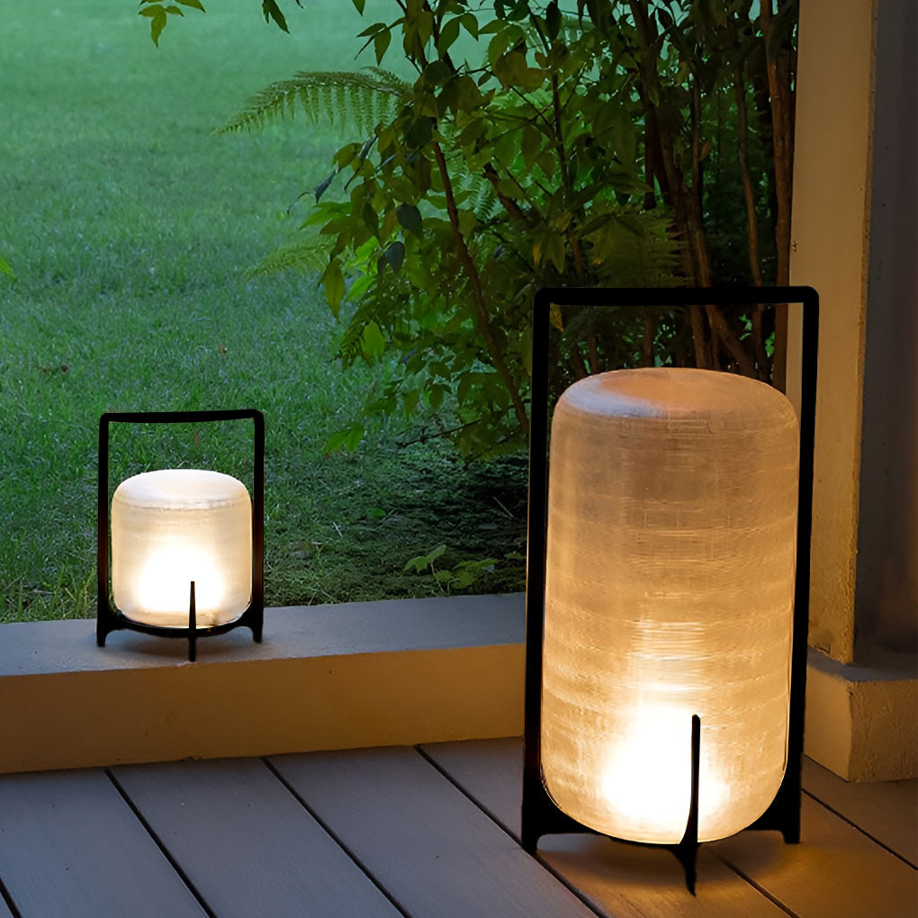 WINTHORPE ILLUMINATED GLASS LANTERN - WEATHERPROOF LED OUTDOOR LIGHTING