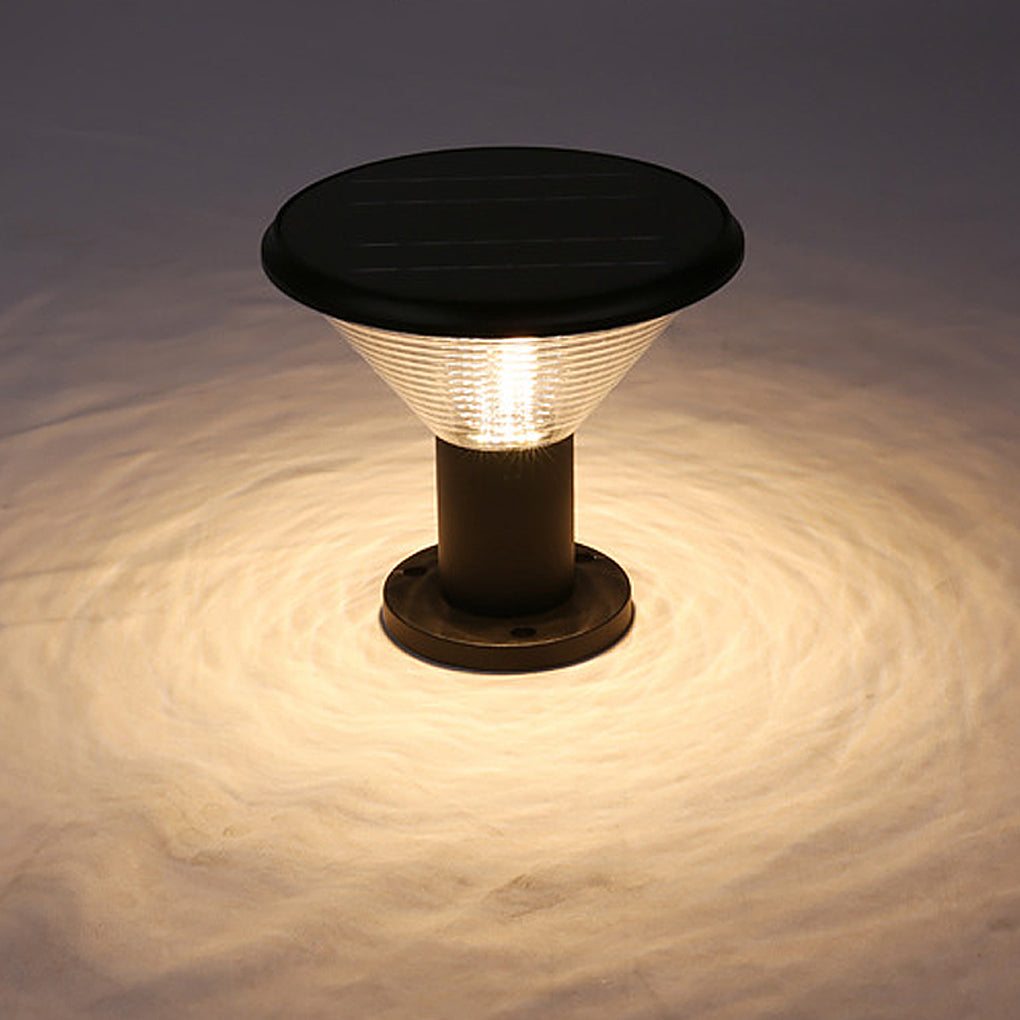 RAVENWOOD SOLAR-POWERED CIRCULAR FENCE LANTERNS WITH SMART LIGHTING