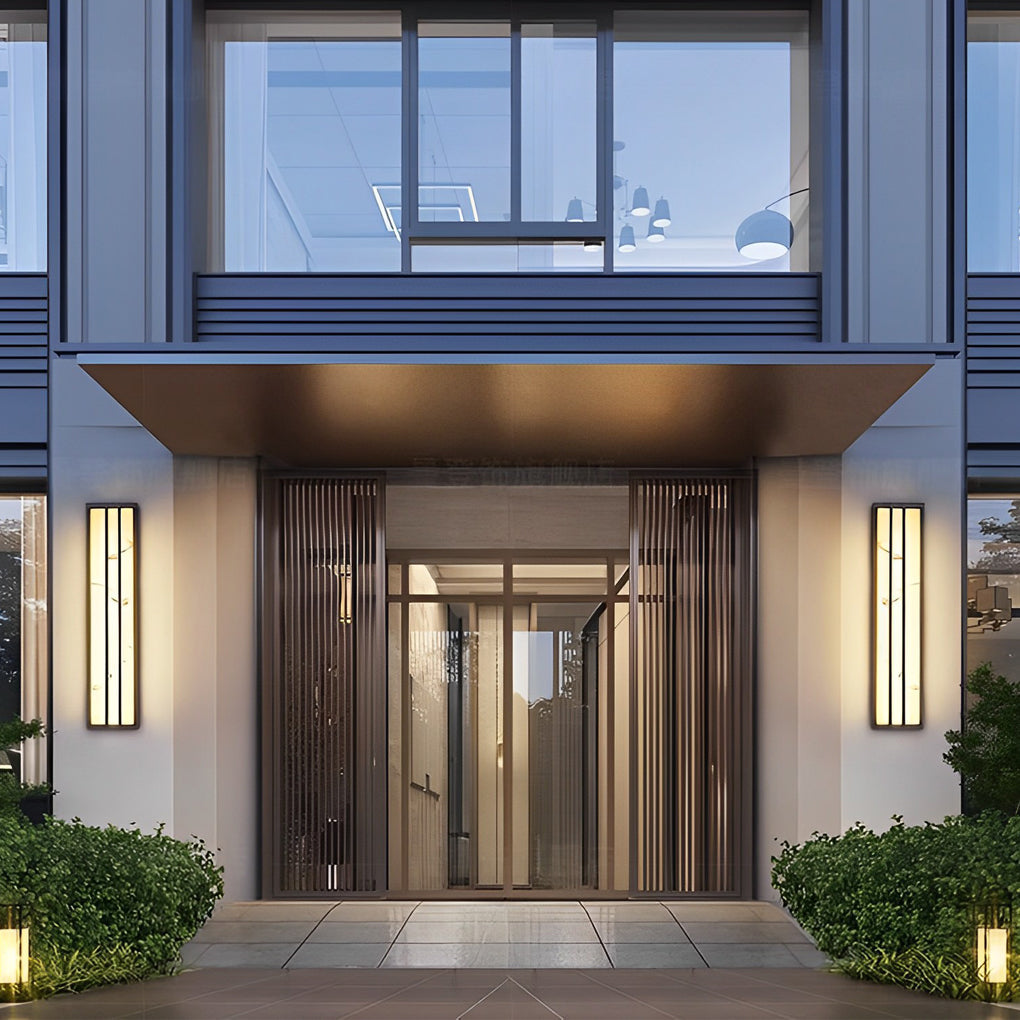 BRAMBLEWOOD RESIN SHIELD OUTDOOR LED WALL LANTERN