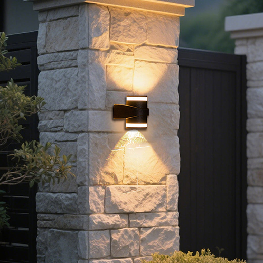 RAVENSDALE BLACK LED OUTDOOR WALL LANTERN, WEATHER-RESISTANT