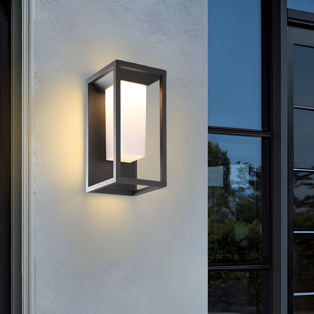 BRAMBLEWOOD SQUARE ALUMINUM OUTDOOR WALL LANTERN