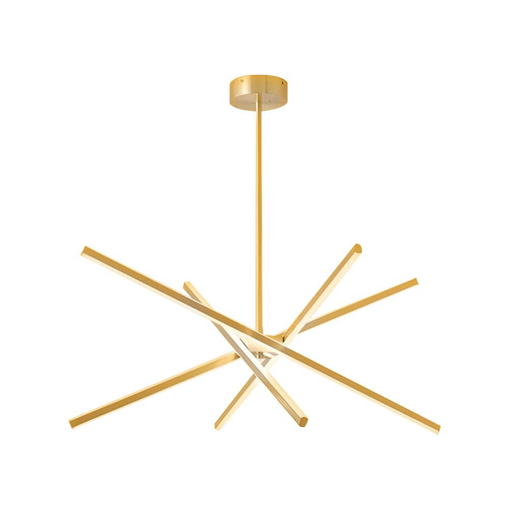 WINTHROP FOUR-BULB DIMMABLE SPUTNIK LINEAR CEILING LIGHT