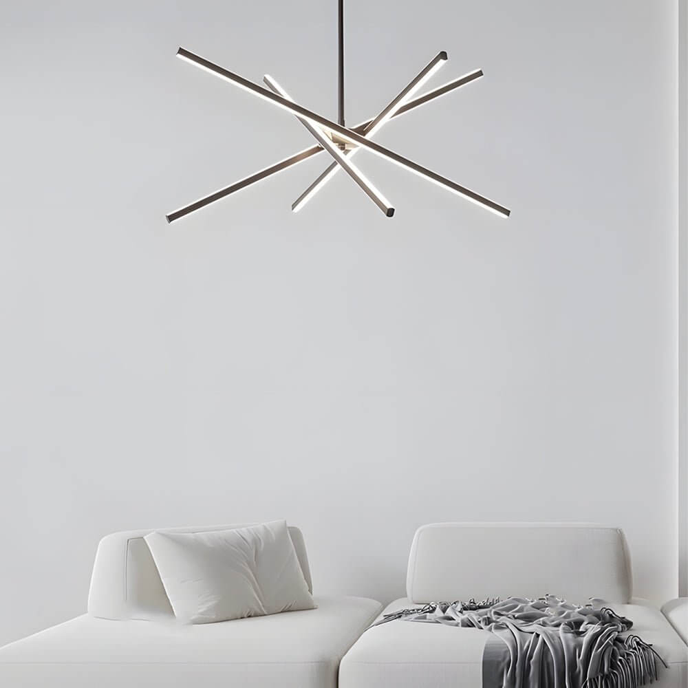 WINTHROP FOUR-BULB DIMMABLE SPUTNIK LINEAR CEILING LIGHT