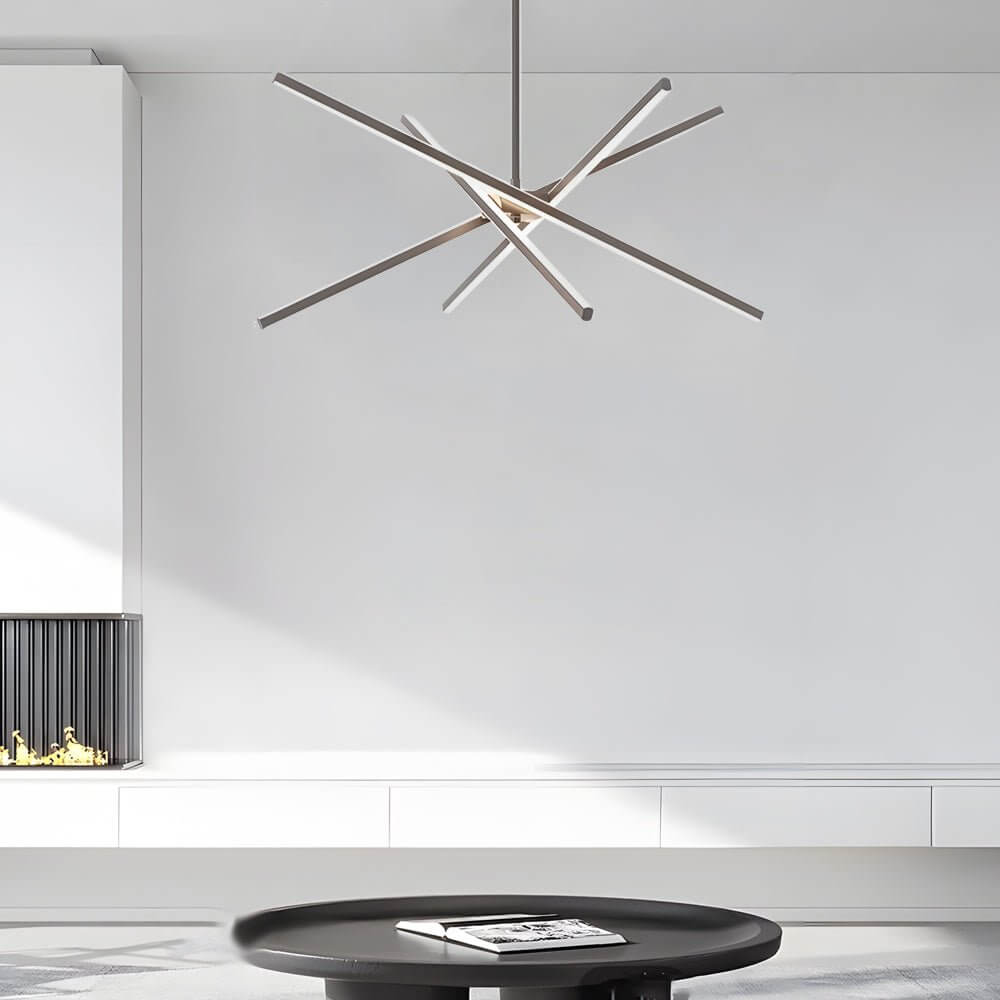 WINTHROP FOUR-BULB DIMMABLE SPUTNIK LINEAR CEILING LIGHT