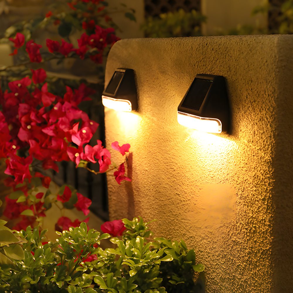 WILLOUGHBY SOLAR GLOW STEP LIGHTS - 4-Piece Warm White Outdoor Illumination for Stairways"
2. "HENLEY NIGHTFALL SENSOR LIGHTS - Four Warm White LED Solar Fixtures for Outdoor Steps"
3. "BROMLEY SUNSET LED STEP LIGHTS - Set of 4 Solar-Powered Warm White St