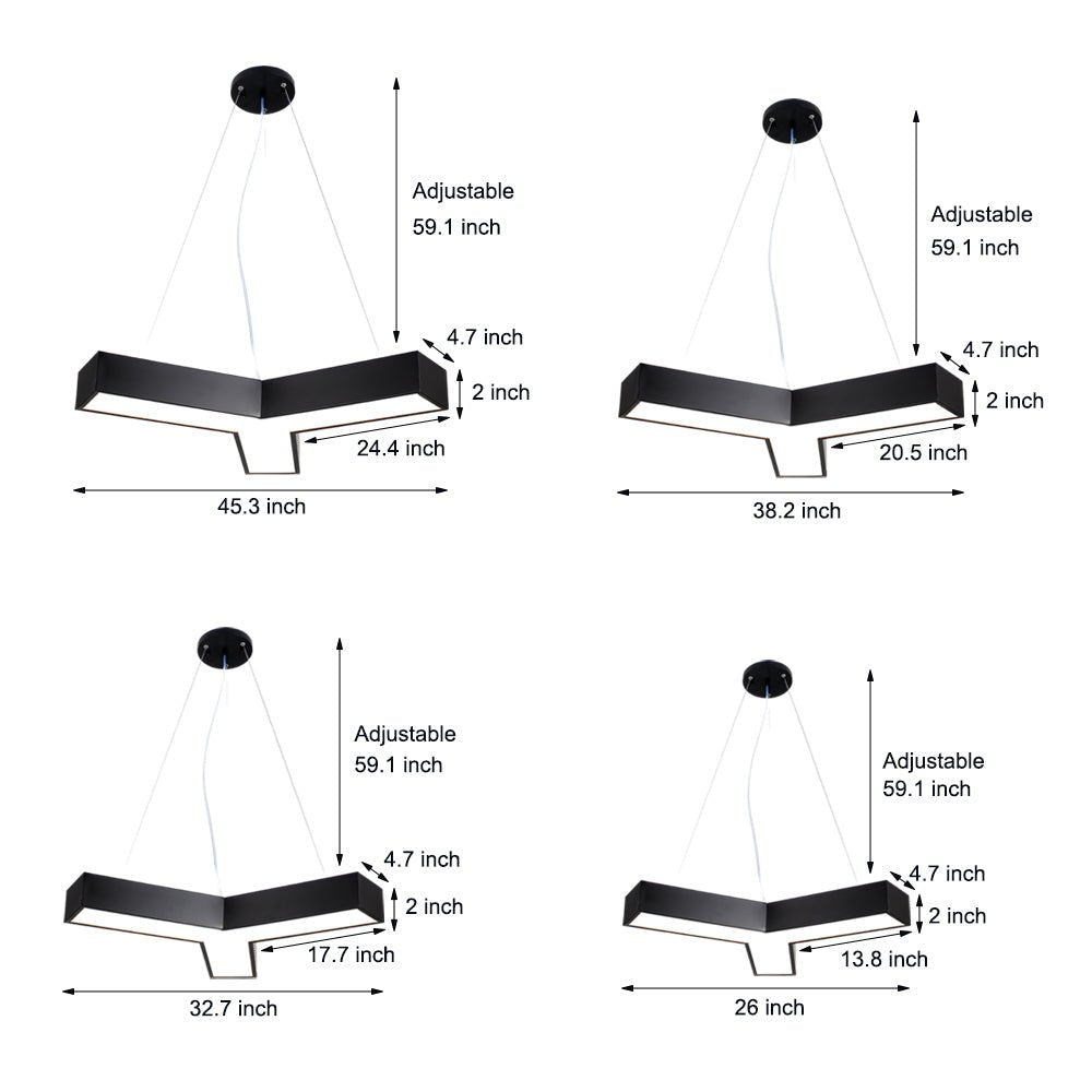 CAVENDISH Y-LINK LED PENDANT LIGHTS SET OF FOUR"  
2. "WENTWORTH MODERN Y-FORM LIGHTING SUSPENSIONS"  
3. "HENLEY CONTEMPORARY Y-SHAPE LED OFFICE LIGHTS"  
4. "SOMERSET LINEAR Y-LIT PENDANTS FOR WORKSPACES