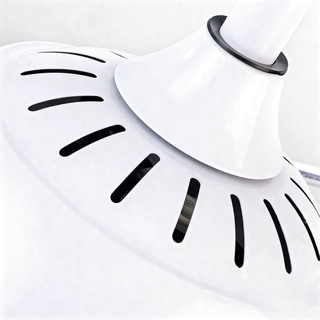 RAVENHURST 42-INCH CEILING FAN WITH ILLUMINATED ACRYLIC SHADE AND WHITE ABS BLADES