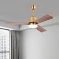 WINTHORPE WOODEN TRIO BLADE CEILING FAN WITH REMOTE CONTROL