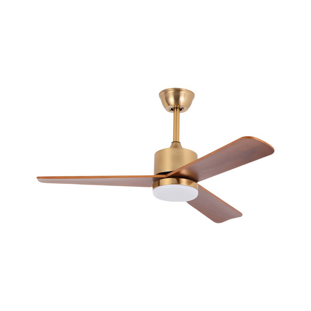 WINTHORPE WOODEN TRIO BLADE CEILING FAN WITH REMOTE CONTROL