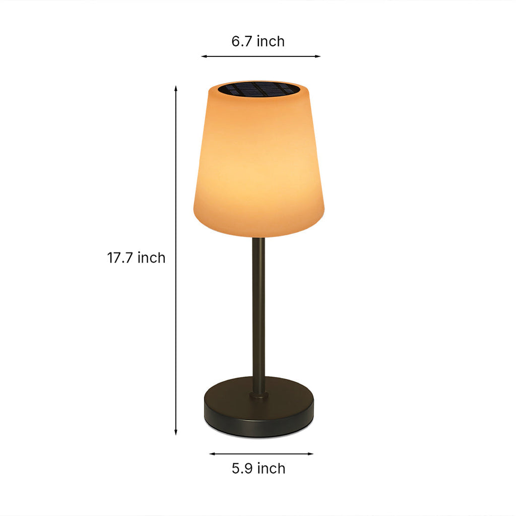WINCHESTER RAINPROOF SOLAR ILLUMINATED DESK LANTERN WITH REMOTE CONTROL