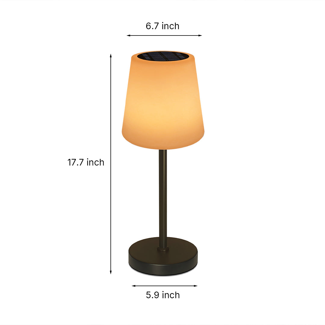 WINCHESTER RAINPROOF SOLAR ILLUMINATED DESK LANTERN WITH REMOTE CONTROL