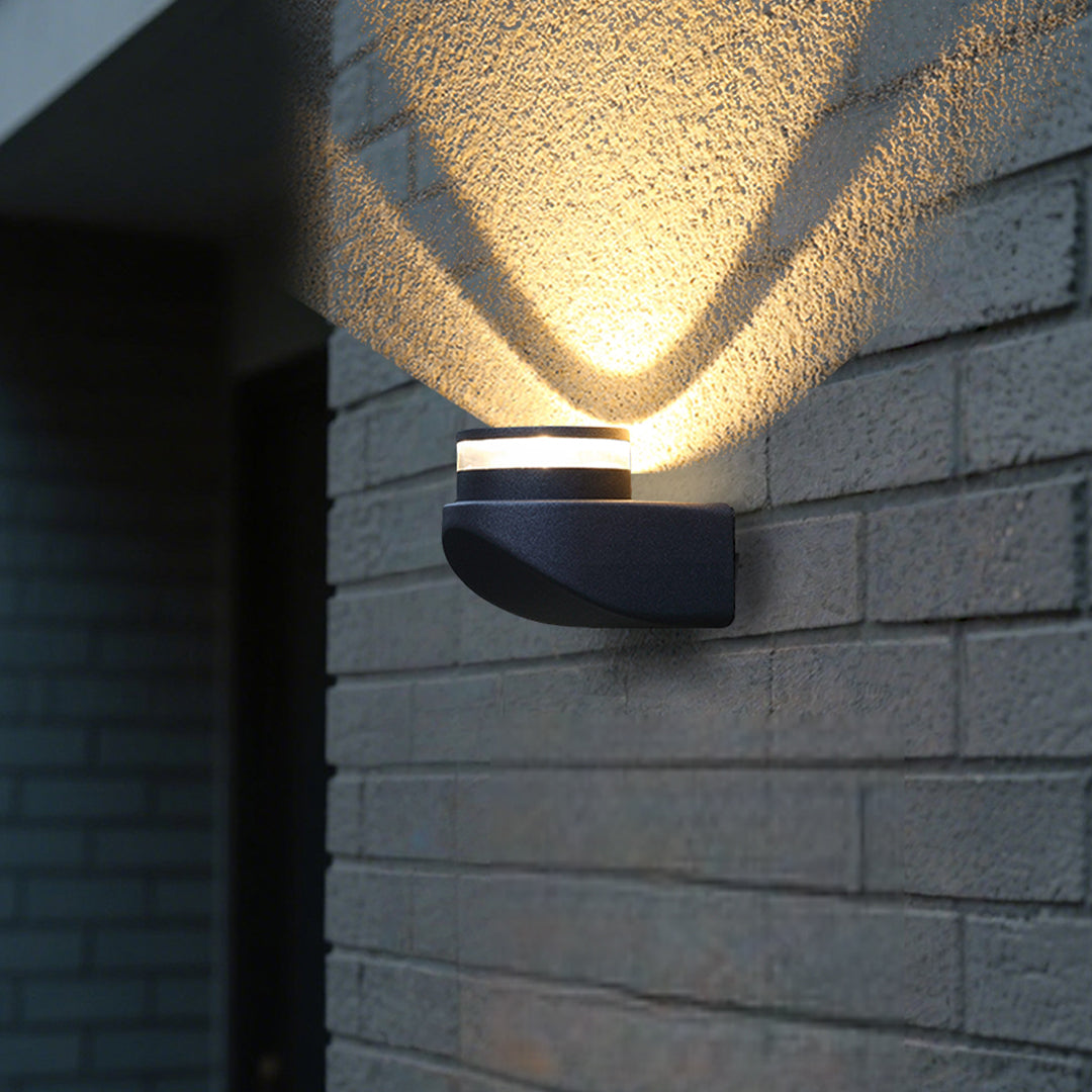 RAVENSDALE BLACK LED OUTDOOR WALL LANTERN, WEATHER-RESISTANT