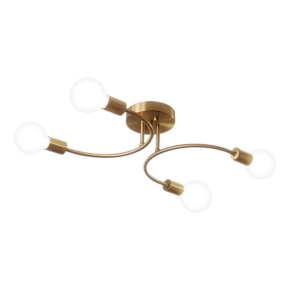 1. **HENLEY ARCHITECTURAL 4-BULB CEILING LIGHT**  
   Featuring gracefully curved arms and sleek white shades, this fixture brings a modern touch to any space.

2. **WINDSOR 6-LIGHT CURVED CEILING LANTERN**  
   A sophisticated design with elegantly arche