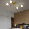 1. **HENLEY ARCHITECTURAL 4-BULB CEILING LIGHT**  
   Featuring gracefully curved arms and sleek white shades, this fixture brings a modern touch to any space.

2. **WINDSOR 6-LIGHT CURVED CEILING LANTERN**  
   A sophisticated design with elegantly arche