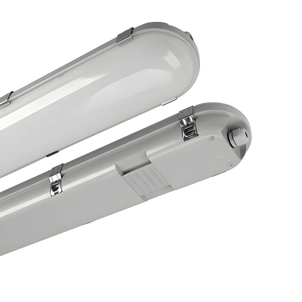 WINDSOR 47-INCH VAPOR-RESISTANT LED FLUSH MOUNT LIGHT, TRIPLE TEMPERATURE OPTIONS