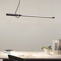 FENWICK 47.2-IN MODERN BLACK ACRYLIC LINEAR LIGHTING PENDANT
